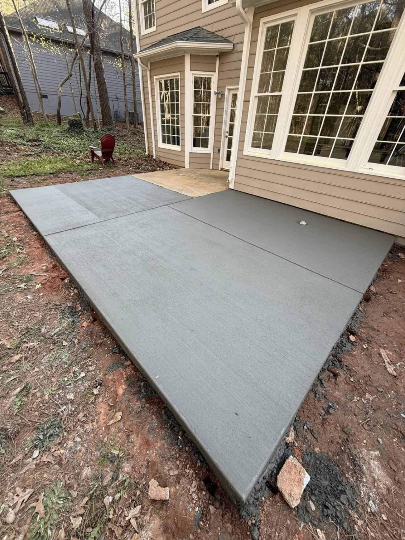 Graded site pad ready for pour